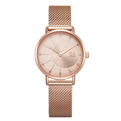 SHENGKE SK Women Watch Top Brand Luxury 2019 Rose Gold Women Bracelet Watch For Ladies Wrsit Watch Montre Femme Relogio Feminino