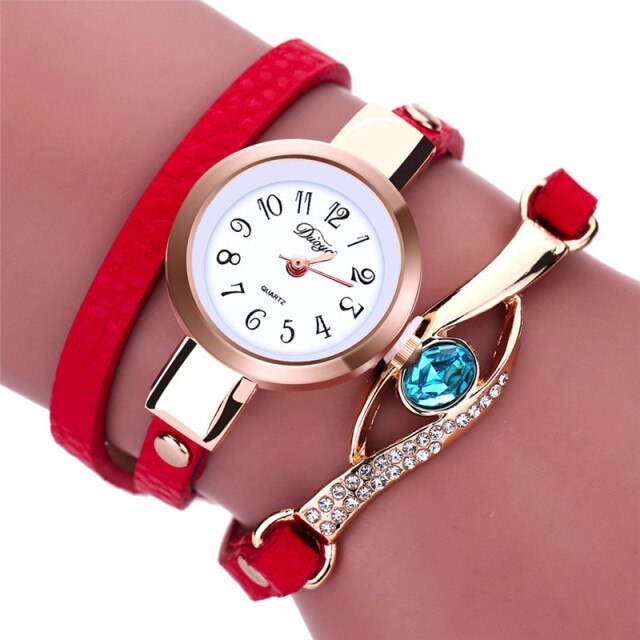 Women Watches Eye Gemstone Luxury Watches Women Gold Bracelet Watch Female Quartz Wristwatches Reloj Mujer