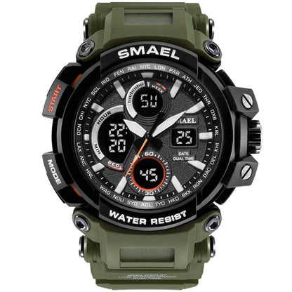 SMAEL 1708B Sport Watches Waterproof Men Watch LED Digital Watch Military Male Clock Relogio Masculino erkek kol saati Men Watch