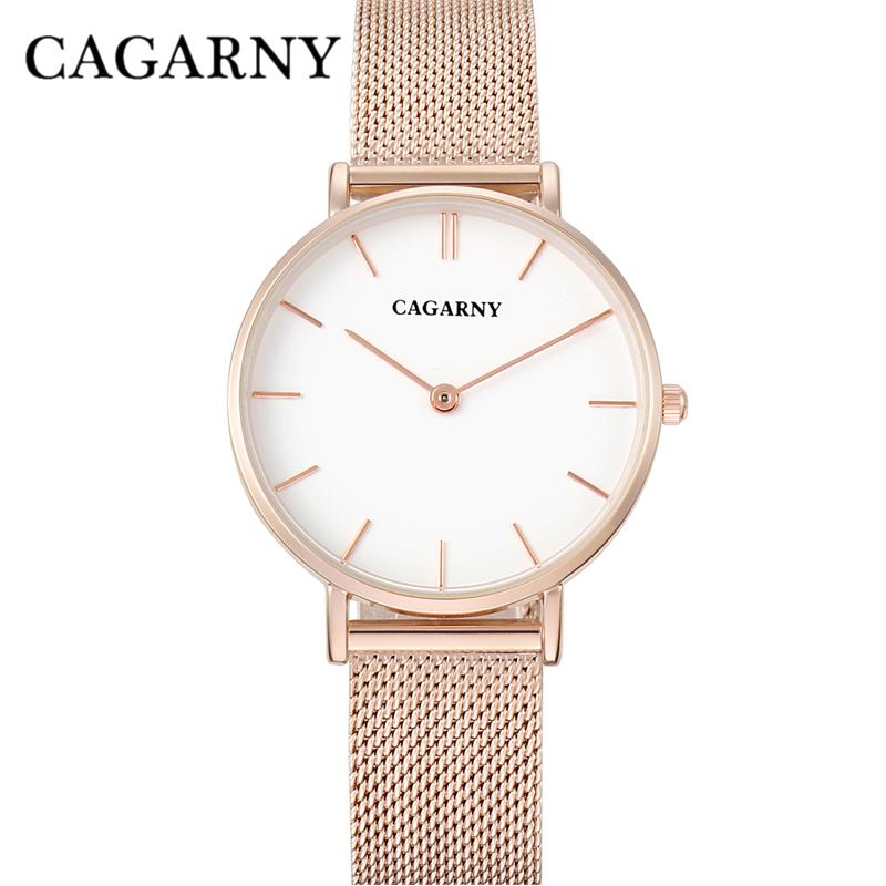 Cagarny Watches Women Ultra Thin Ladies Quartz Wristwatches 33mm