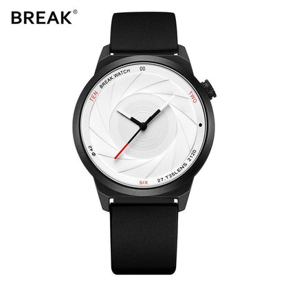 BREAK Photographer Series Unique Camera Style Stainless Strap Men Women Casual Sport Watches