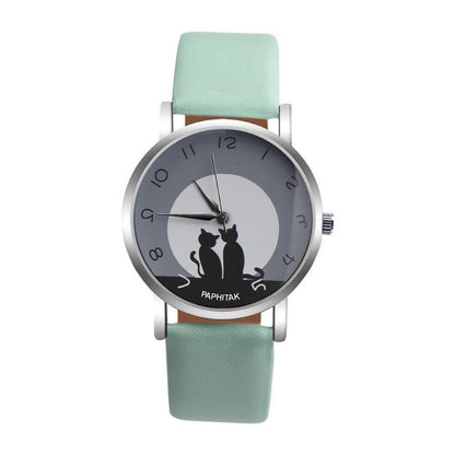 Cute Cat Printed Women Watches