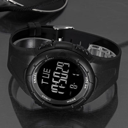 SMAEL 1016  Digital Watch Men50M Waterproof Watches Led Clock Alarm Black Bracelet Stopwatch 1016 Sport Watch Digital Watches For Men