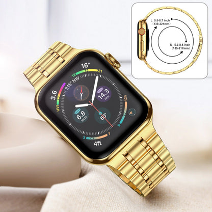 Suitable For Apple Watch S 3 4 5 iwatch S 7 8 9 Stainless Steel Metal Fine Steel Watch Chain With Five Beads