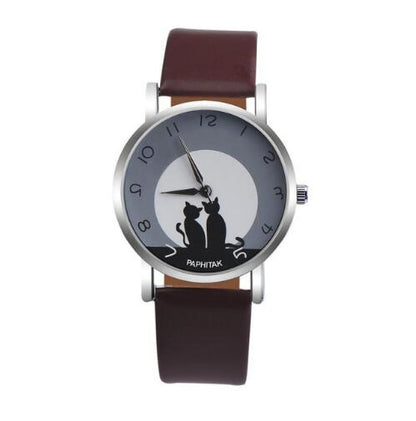 Cute Cat Printed Women Watches