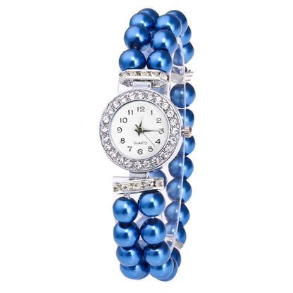 Crystal Watch Fashion Women Watch Pearl String Watch Strap Quartz Bracelet Watch models Female Clock Ladies damenuhr reloj mujer