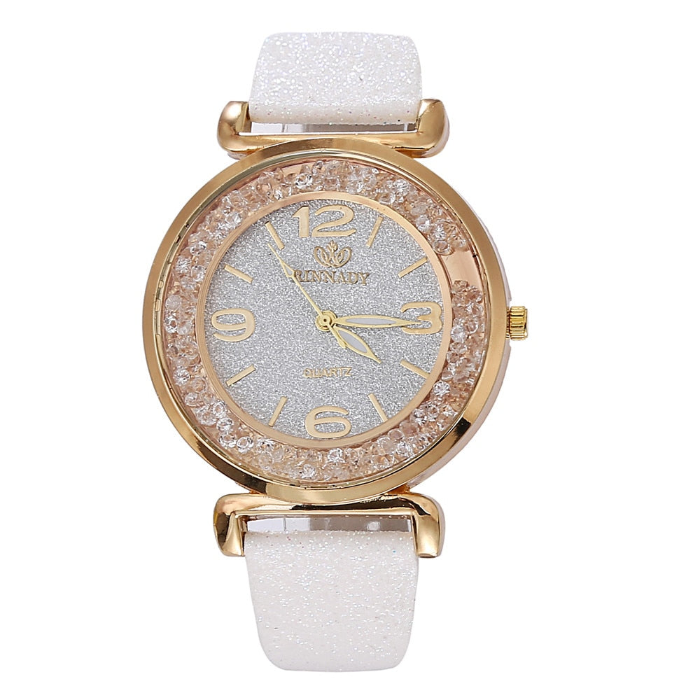 Best Selling Watch Fashion Women Watches Luxury Crystal Rhinestone Stainless Steel Quartz Wrist Watches