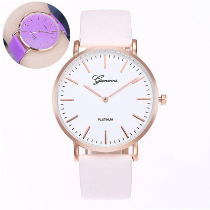 Temperature Change Color Women Watch Sun UV Color Change Men Women Quartz Wristwatches