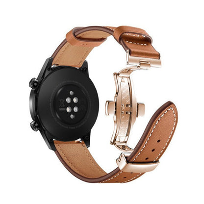 Applicable to Huawei GT2 Leather Pro Strap Watch3 Watch GT Intelligent 46 Glory Magic 2 Butterfly Buckle 22mm