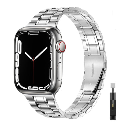 Suitable For Apple Watch S 3 4 5 iwatch S 7 8 9 Stainless Steel Metal Fine Steel Watch Chain With Five Beads