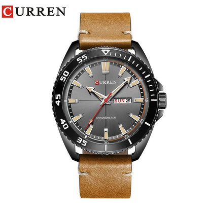 CURREN Luxury watch men Leather Quartz Wrist Watches