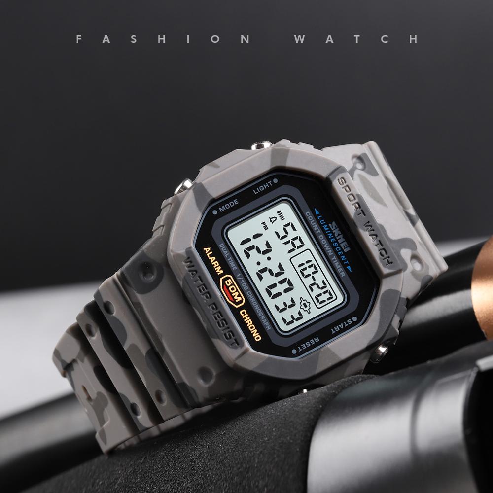 SKMEI 1628  Multifunctional Digital Sport Watch Women small size 2 Time Count Down Mens Wristwatches Fashion Retro Male Watches