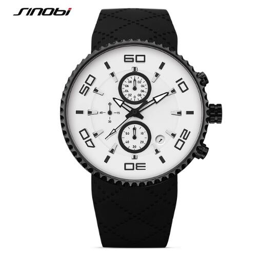 SINOBI  Sports Watches Mens Stopwatch 30m Waterproof