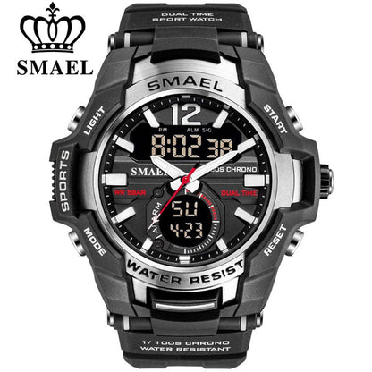 SMAEL Men Watches Fashion Sport Super Cool Quartz LED Digital Watch 50M Waterproof Wristwatch Men's Clock Relogio Masculino