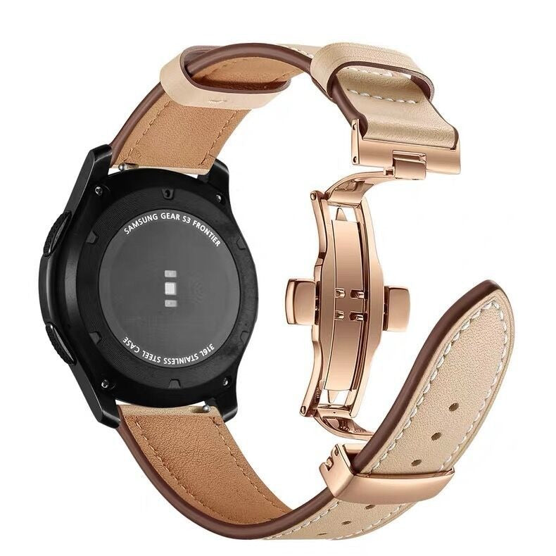 Applicable to Huawei GT2 Leather Pro Strap Watch3 Watch GT Intelligent 46 Glory Magic 2 Butterfly Buckle 22mm