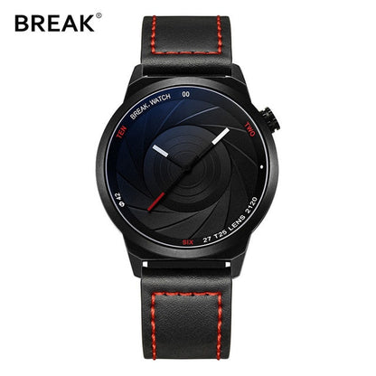 BREAK Photographer Series Unique Camera Style Stainless Strap Men Women Casual Sport Watches