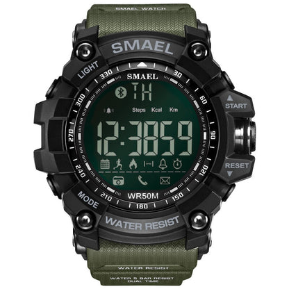 SMAEL1617 Mens Chronograph Watches Sport Male Clock Stop Army Military Watch Men Multifunction Waterproof LED Digital Watch for Man