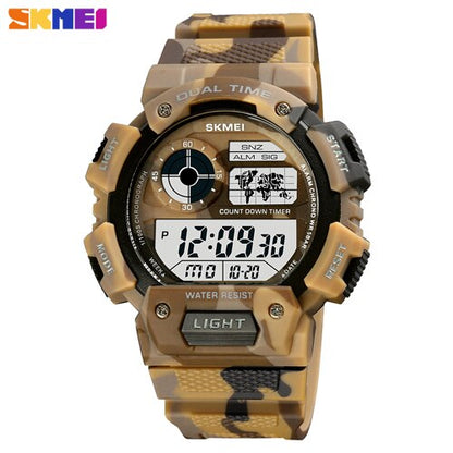 SKMEI 1723 Digital Watch Luminous Display Men Waterproof Wristwatch Count Down Military Sports Electronic Clock Relogio Masculino