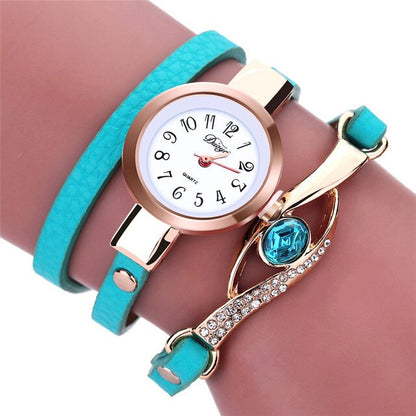 Women Watches Eye Gemstone Luxury Watches Women Gold Bracelet Watch Female Quartz Wristwatches Reloj Mujer