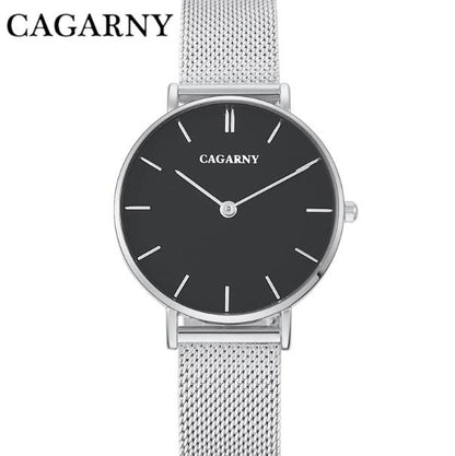 Cagarny Watches Women Ultra Thin Ladies Quartz Wristwatches 33mm