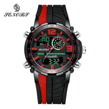 Senors Digital Watch Men Sports Watches Fashion Dual Display Men's Waterproof LED Digital Watch Man Military Clock Relogio