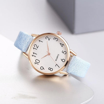 Simple Number Dial Ladies Watches Leather Strap Quartz Women Watch NEW Fashion Female Wristwatch Montre Femme Zegarek Damski A30