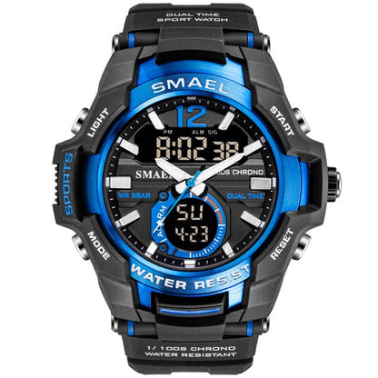 SMAEL Men Watches Fashion Sport Super Cool Quartz LED Digital Watch 50M Waterproof Wristwatch Men's Clock Relogio Masculino