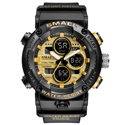 SMAEL 8038 Sport Watch Men Waterproof LED Digital Watches Stopwatch Big Dial Clock For Male 8038 relogio masculino Men Watches Quartz