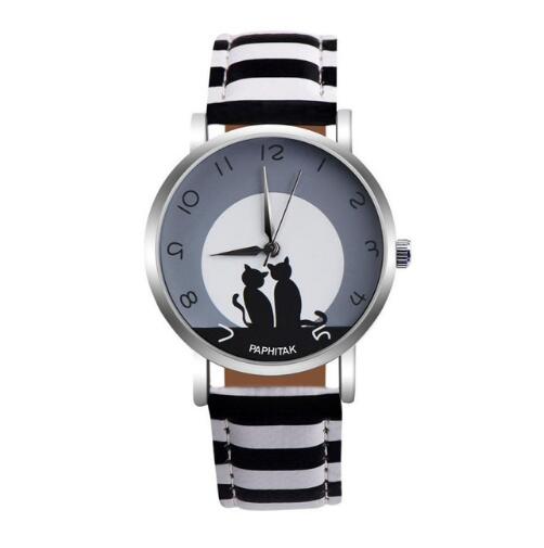 Cute Cat Printed Women Watches