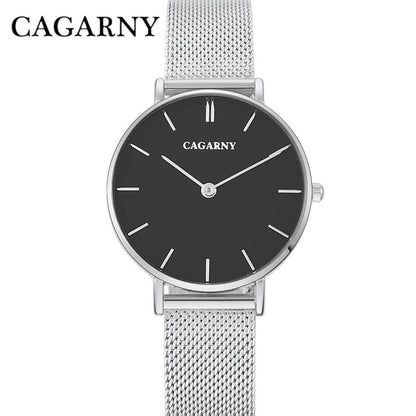 Cagarny Watches Women Ultra Thin Ladies Quartz Wristwatches 33mm