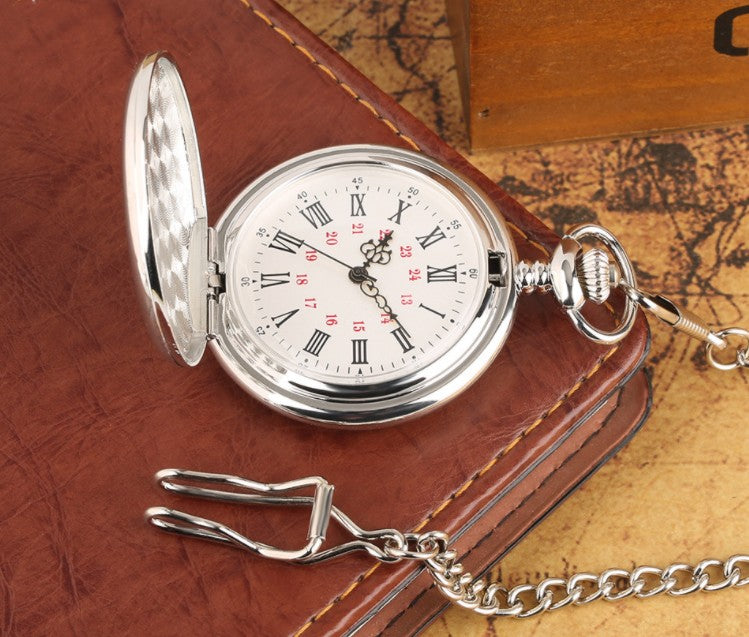 TO MY SON Carved Retro Memorial Quartz Gift Pocket Watch