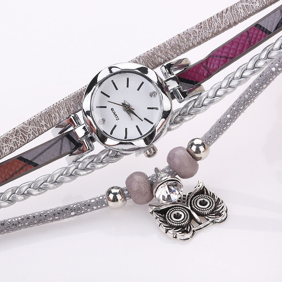 Cute Jewelry watch women Fashion Vintage Bracelets Watches Cute Metal Pendant watch