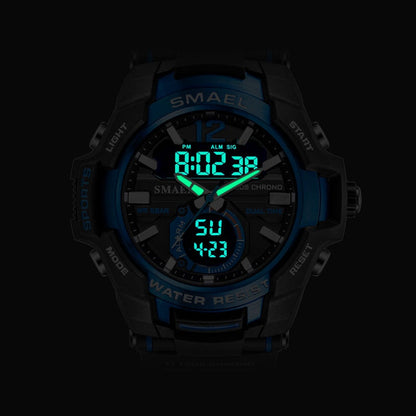 SMAEL Men Watches Fashion Sport Super Cool Quartz LED Digital Watch 50M Waterproof Wristwatch Men's Clock Relogio Masculino