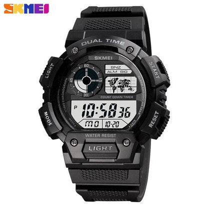 SKMEI 1723 Digital Watch Luminous Display Men Waterproof Wristwatch Count Down Military Sports Electronic Clock Relogio Masculino