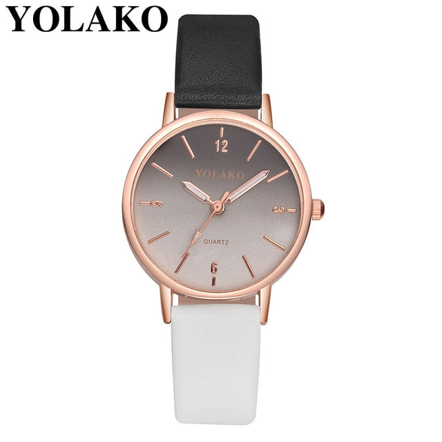 Brand Leather Quartz Women's Watch Ladies Fashion Watch Women Wristwatches Clock relogio feminino masculino W50