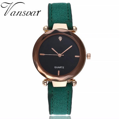 Women Leather Quartz Watch Female Hot Sale Simple Analog Wristwatches Relogio Feminino Clock