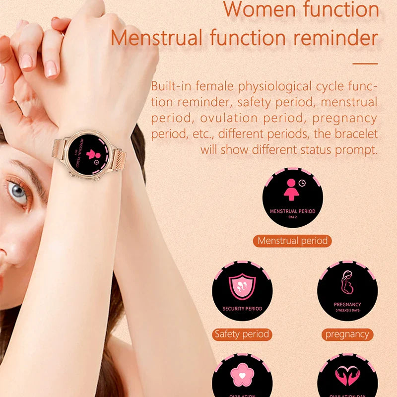 Women Physiological Cycle Reminder M3 Smart Watch Music Playback Smartwatch Heart Rate Tracker Female Band Ladies